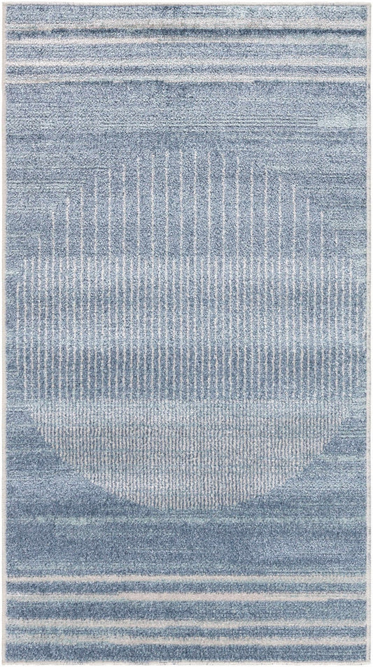 Thad Blue Washable Area Rug - Clearance - Armand’s Maison & Marché
