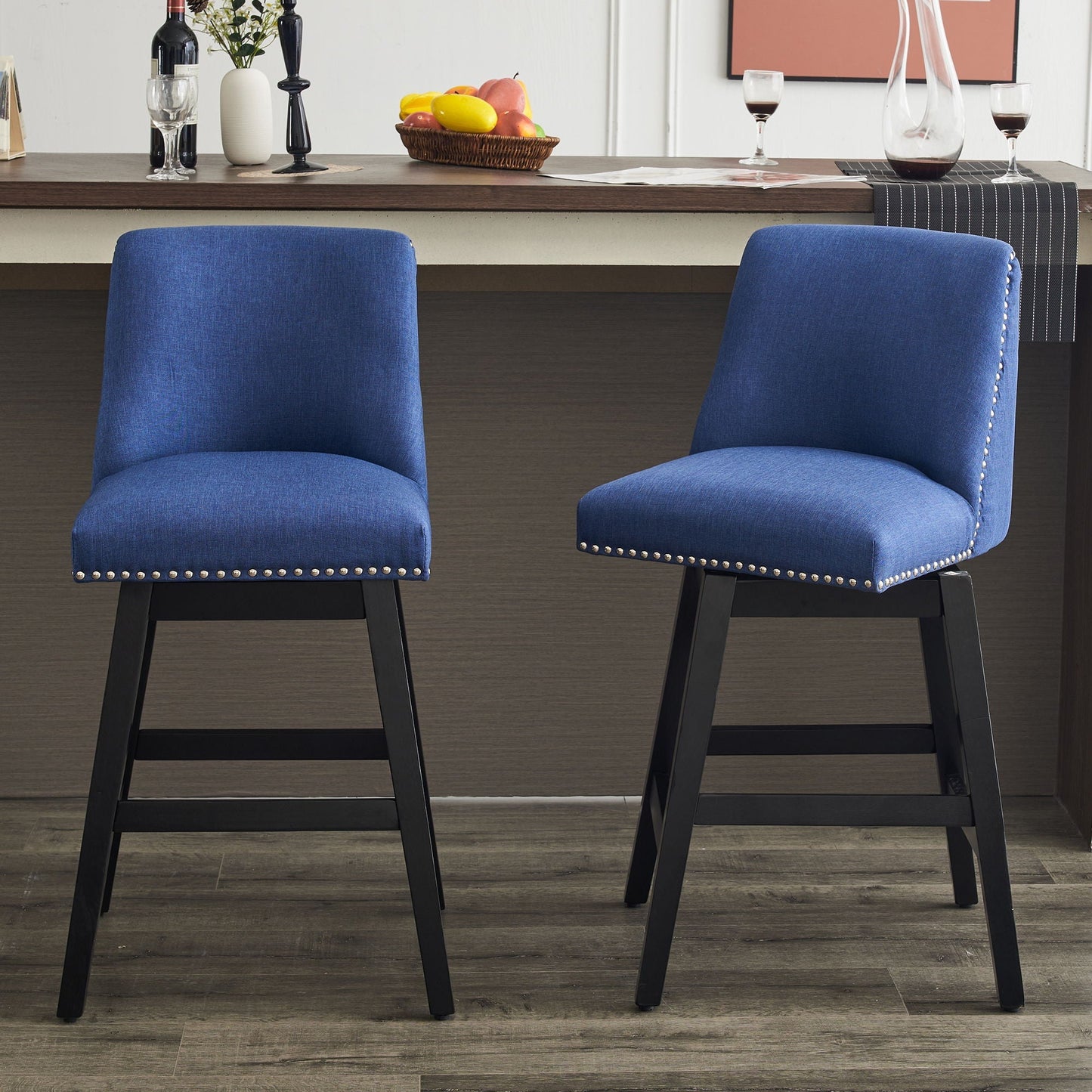 Upholstered Swivel Bar Stool - Armand’s Maison & Marché