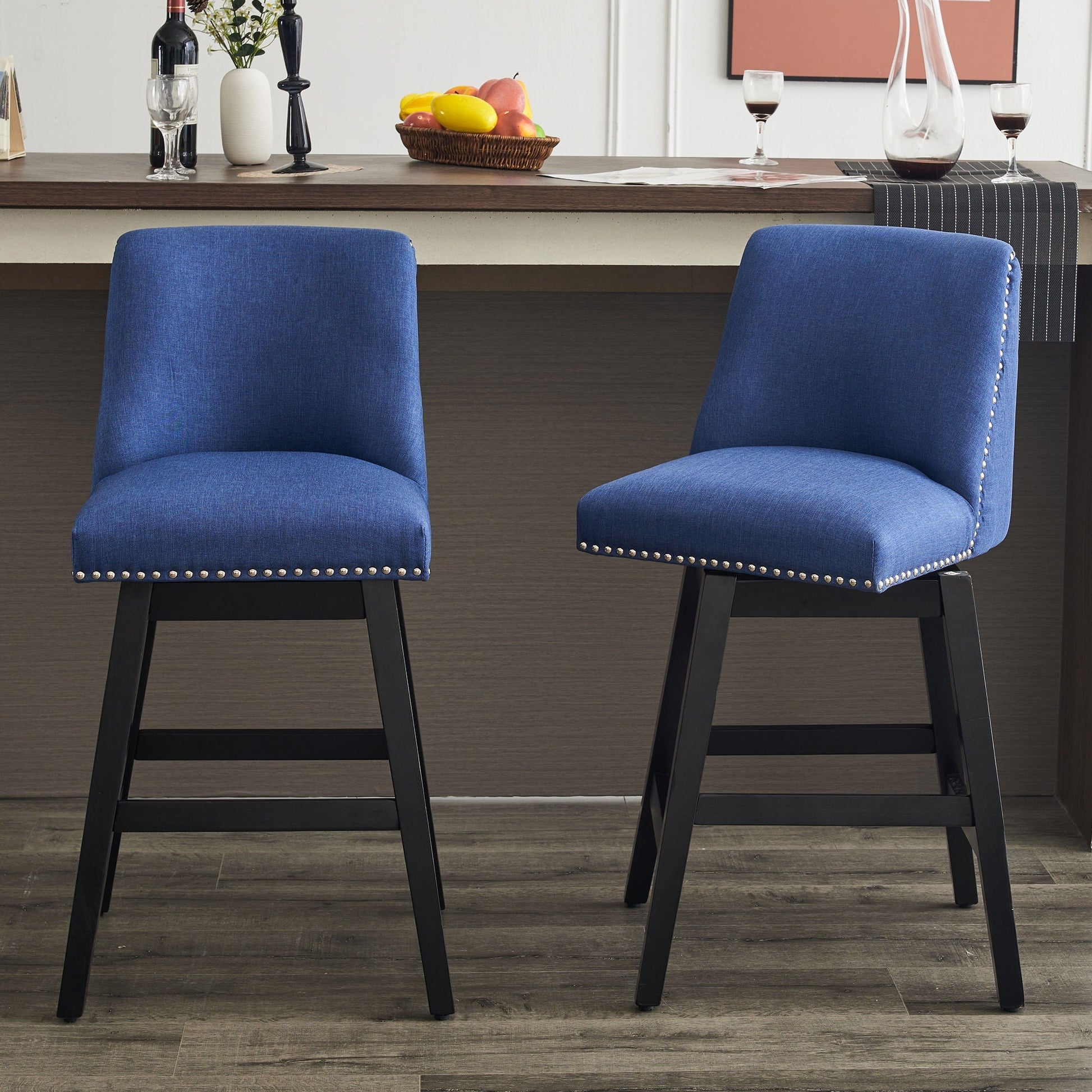 Upholstered Swivel Bar Stool - Armand’s Maison & Marché