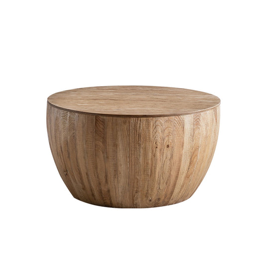 Vintage Style Barrel Coffee Table With Storage - Armand’s Maison & Marché