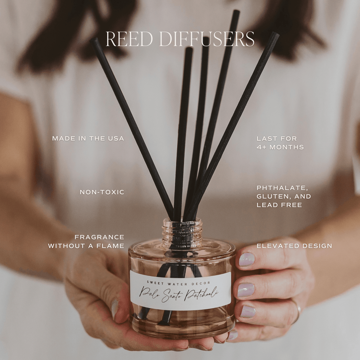 Warm and Cozy Tinted Glass Jar Reed Diffuser - Armand’s Maison & Marché