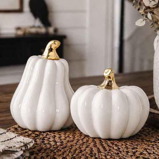 White Luxe Pumpkin - Armand’s Maison & Marché