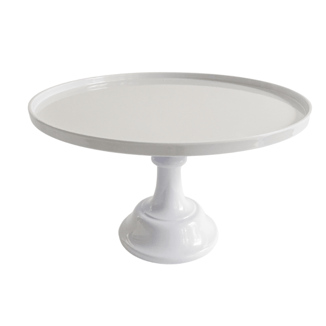 White Melamine Pedestal Cake Stand - Armand’s Maison & Marché