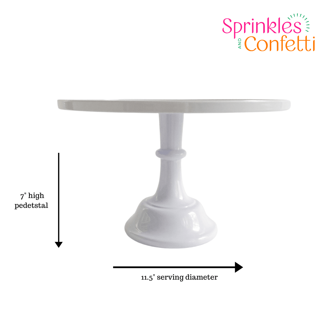 White Melamine Pedestal Cake Stand - Armand’s Maison & Marché
